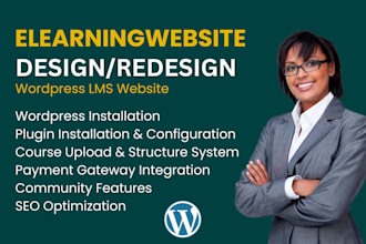 build elearning website with buddyboss, tutor lms, masterstudy, learndash
