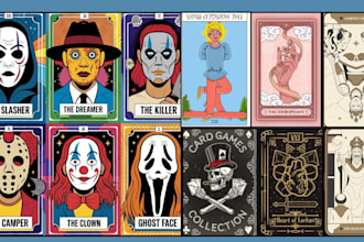 design custom playing card uno deck tarotdeck card game trading card game design