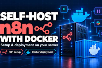 set up and self host n8n on your server with docker