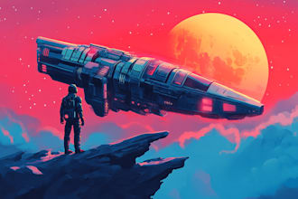create star wars and sci fi illustration