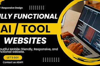 build a functional static ai website or tool website