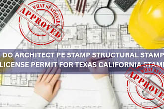 do architect pe stamp structural stamp license permit for texas california stamp