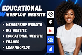 webflow membership website ims educational website kajabi learnworlds framer fix