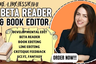 be your novel alpha reader sci fi, fantasy beta reader, developmental book edit