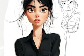 draw cartoon avatar, cartoon character, caricature