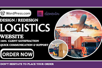 design logistics website trucking dispatch freight moving company website