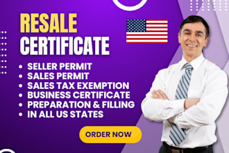 get resale certificate, seller permit, sales tax exemption, reseller certificate