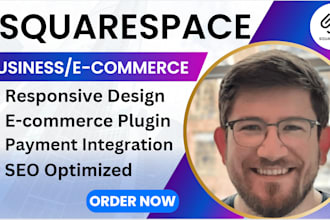 build squarespace website design squarespace website redesign landing page