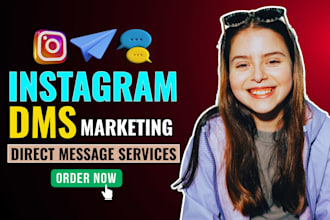 do instagram dms or instagram marketing, direct messages to targeted audience