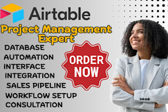 set up airtable database design, airtable project management airtable automation