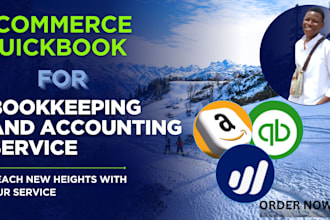do ecommerce accounting, amazon bookkeeping, quickbooks setup online, xero, wave