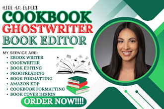 be KDP cookbook writer recipe ebook writer cookbook design cookbook formatting