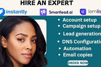 setup instantly ai or smartlead ai and manage instantly campaign