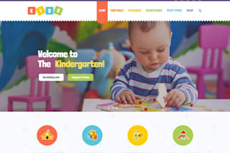 build squarespace childcare website kindergarten daycare preschool website
