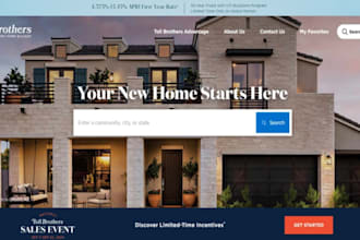 create real estate investor website landing page construction website