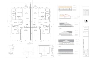 site grading plan irrigation plumbing plan, permit blueprints drawing in autocad