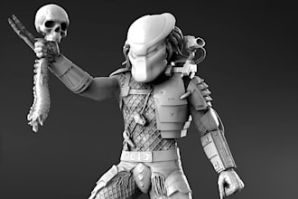 design 3d character for 3d printing 3d miniature stl printable sculpture file