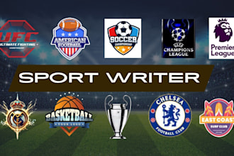 writer SEO sport article, youtube sport, and blog for your website