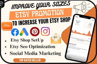 do etsy shop promotion to increase organic website traffic