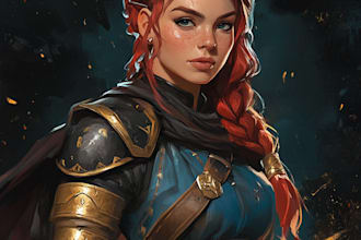 design an d and d character according to your requirement