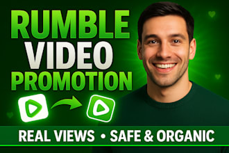 do rumble video promotion, organic rumble channel promotion viewers