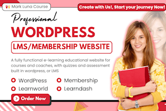 wordpress lms website learndash tutor lms elearning wordpress membership website