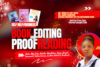 edit and proofread your self help book to connect with readers and change lives