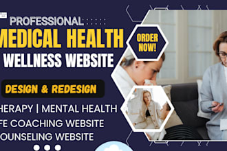 design wellness website therapy website  counseling website