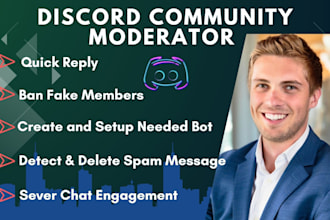 be your nft discord moderator, meme coin and admin, telegram community manager
