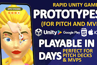 develop a polished unity game prototype for mvp testing or pitching
