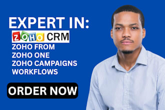 set up and customize zoho crm zoho one zoho campaigns zoho form