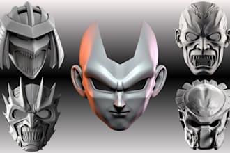 do 3d mask 3d helmet cosplay custom mask helmet cosplay mask for 3d printing