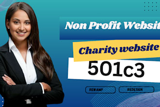 design a professional nonprofit or 501c3 charity website
