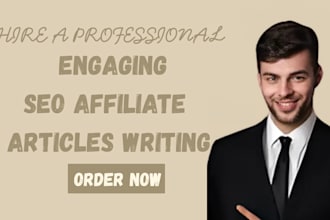 write you an engaging seo affiliate articles writing