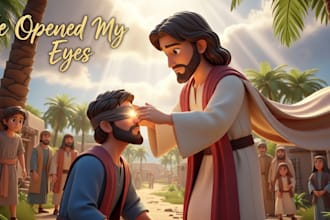 illustrate bible theme children story book illustration kids short bible stories