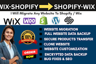 migrate wix to shopify wordpress migration to wix magento squarespace fix bugs
