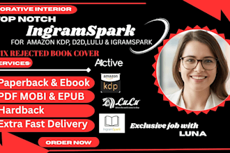 format a professional book interior for ingram, KDP