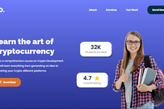 create a crypto ico listing or token website, presale site for you