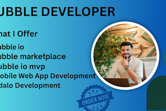 build bubble io, bubble marketplace, bubble io mvp, mobile web app, adalo