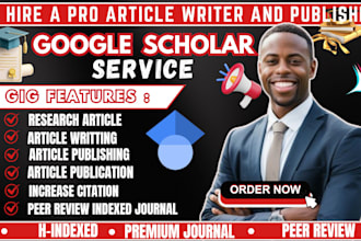 write and publish your article in google scholar and peer review indexed journal