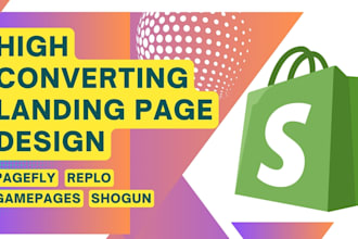 design professional shopify landing page, shogun, gempages, pagefly, replo store