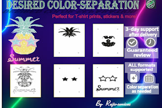 create screen printing designs and color separations in coreldraw