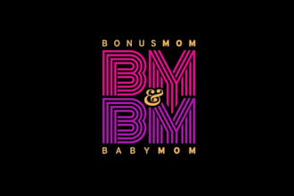 design fun entertaining baby mom logo