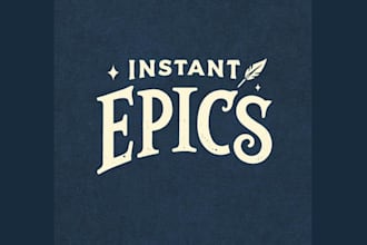 design fun collaborative storytelling card game logo