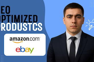 write SEO optimized amazon and ebay product titles that sell