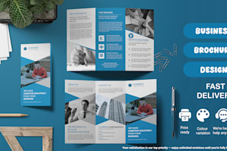 design professional brochure for business, corporate, digital or real estate