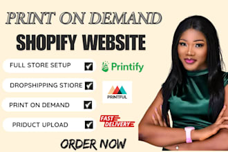 set up shopify shipping for printful and printify dropshipping