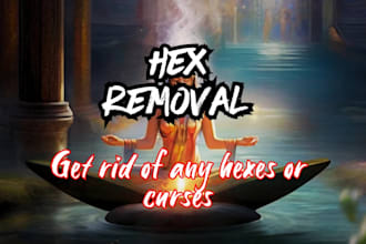 remove curse, hex, black magic and cast a protection spell