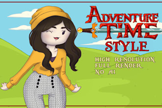 draw you or your friends and family in adventure time style