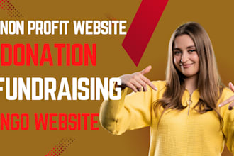 build a donation or fundraising website for ngo or cause
